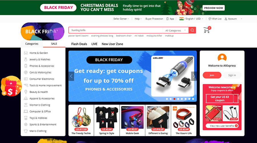 Ali express- Black Friday 