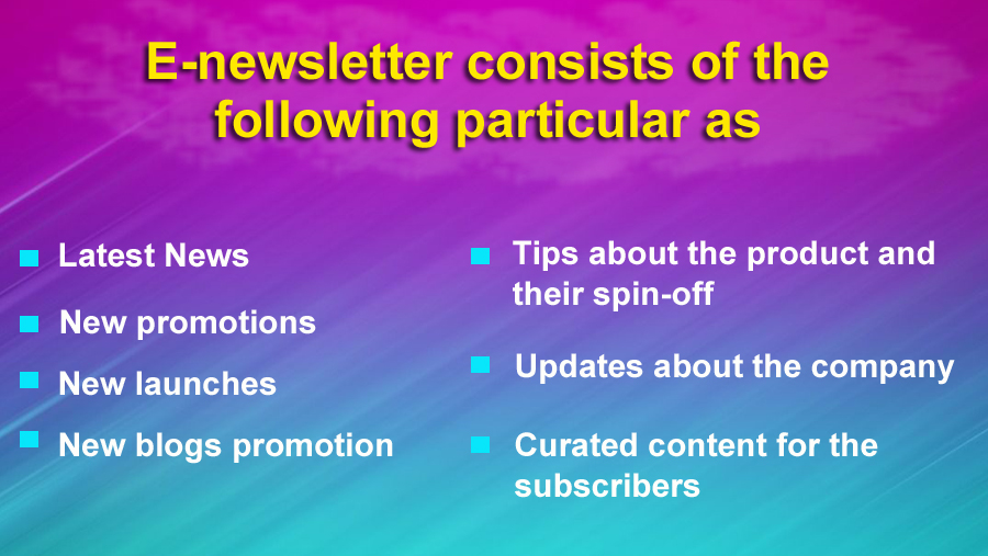 E-newsletters
